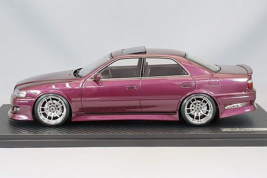 Ignition Model 1/18 VERTEX JZX100 Chaser Purple Metallic w/ WORK Emotion Type 18-inch Wheels (Chrome) IG3320