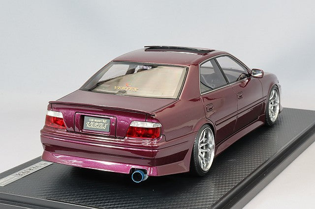 Carica immagine in Galleria Viewer, Ignition Model 1/18 VERTEX JZX100 Chaser Purple Metallic w/ WORK Emotion Type 18-inch Wheels (Chrome) IG3320
