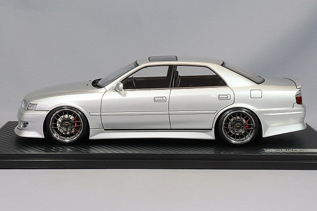 Carica immagine in Galleria Viewer, Ignition Model 1/18 VERTEX JZX100 Chaser Silver w/ BBS RG-R Type 18-inch Wheels (Polished/Gunmetallic) IG3323
