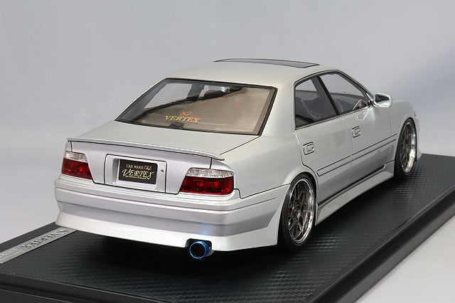 Carica immagine in Galleria Viewer, Ignition Model 1/18 VERTEX JZX100 Chaser Silver w/ BBS RG-R Type 18-inch Wheels (Polished/Gunmetallic) IG3323
