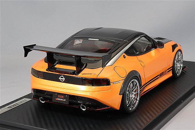 Carica immagine in Galleria Viewer, Ignition Model 1/18 Top Secret Fairlady Z (RZ34) Orange Metallic w/ OZ SF Type 20-inch Wheels (Chrome) IG3382
