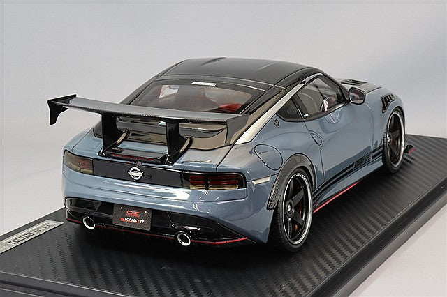 Carica immagine in Galleria Viewer, Ignition Model 1/18 Top Secret Fairlady Z (RZ34) Stealth Gray w/ OZ SF Type 20-inch Wheels (Chrome) IG3388
