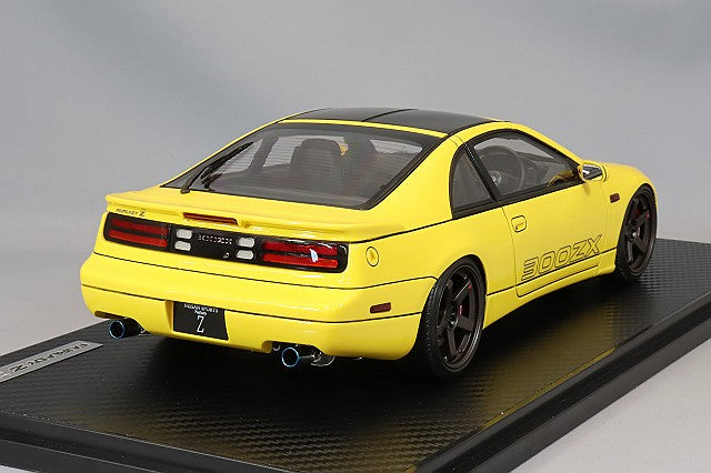 Carica immagine in Galleria Viewer, Ignition Model 1/18 Nissan Fairlady Z (Z32) 2by2 Yellow w/ Nismo LM GT4 18-inch Wheels (Bronze) IG3423
