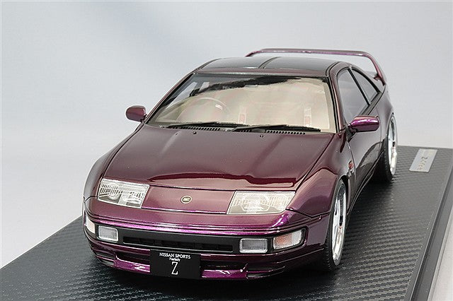 Ignition Model 1/18 Nissan Fairlady Z (Z32) 2by2 Purple w/ Nismo LMGT2 18-inch Wheels (Polished/White) IG3425