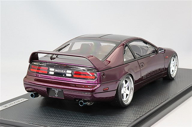Carica immagine in Galleria Viewer, Ignition Model 1/18 Nissan Fairlady Z (Z32) 2by2 Purple w/ Nismo LMGT2 18-inch Wheels (Polished/White) IG3425
