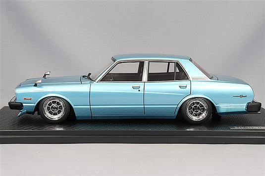 Ignition Model 1/18 Toyota Mark II Sedan Grande (MX41) Light Blue Metallic w/ Hayashi Street 14-inch Wheels IG3432