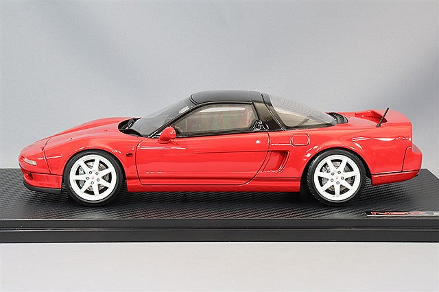 Carica immagine in Galleria Viewer, Ignition Model 1/18 Honda NSX (NA1) Red w/ Genuine 16-inch Wheels (White) IG3486
