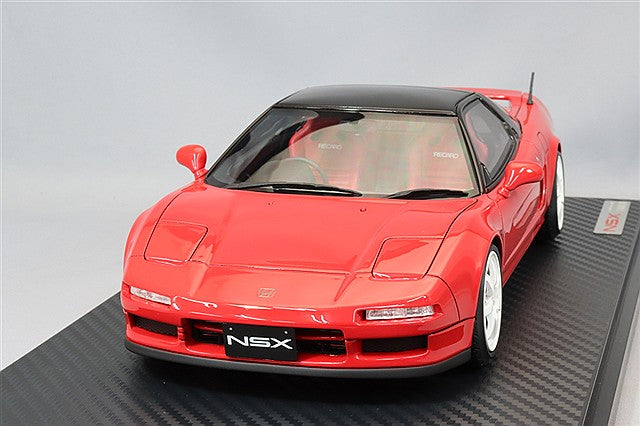 Ignition Model 1/18 Honda NSX (NA1) Red w/ Genuine 16-inch Wheels (White) IG3486