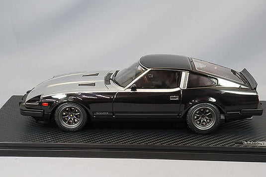 Ignition Model 1/18 Nissan Fairlady Z (S130) Black/Silver w/ RS Watanabe 15-inch Wheels (Gunmetallic) IG3517