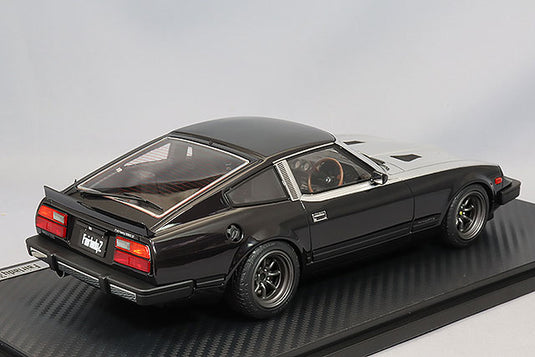 Ignition Model 1/18 Nissan Fairlady Z (S130) Black/Silver w/ RS Watanabe 15-inch Wheels (Gunmetallic) IG3517