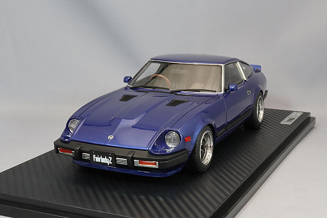 Ignition Model 1/18 Nissan Fairlady Z (S130) Blue Metallic w/ RS Watanabe 15-inch Wheels (Polished/Gunmetallic) IG3518