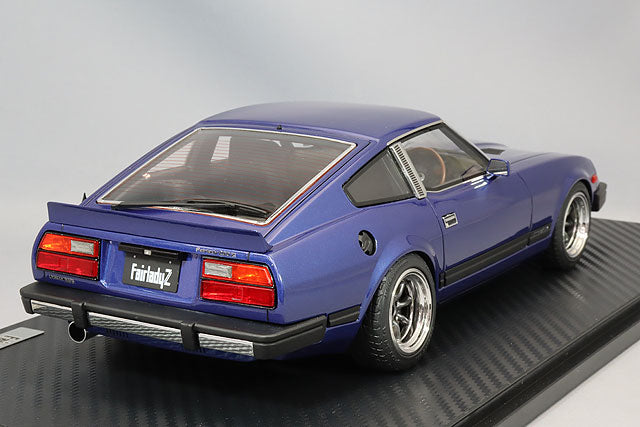 Laden Sie das Bild in Galerie -Viewer, Ignition Model 1/18 Nissan Fairlady Z (S130) Blue Metallic w/ RS Watanabe 15-inch Wheels (Polished/Gunmetallic) IG3518
