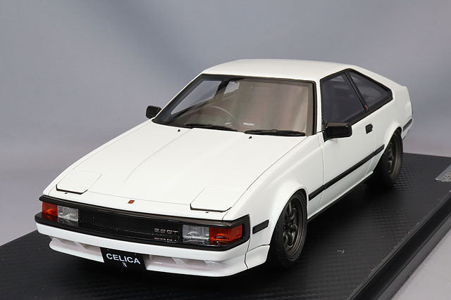 Ignition Model 1/18 Toyota Celica XX 2800GT (A60) White w/ RS Watanabe 16-inch Wheels (Gunmetallic) IG3533