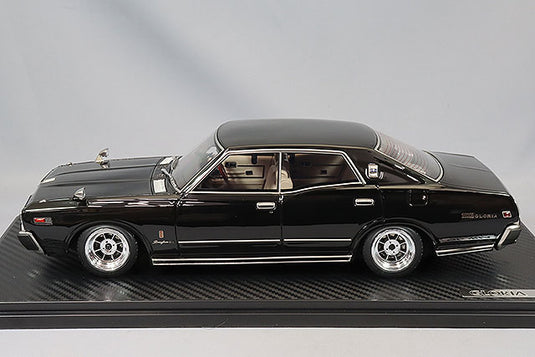 Ignition Model 1/18 Nissan Gloria Brougham (330) Black w/ Hayashi Street 14-inch Wheels IG3555