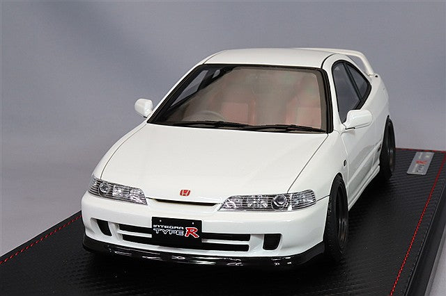 Carica immagine in Galleria Viewer, Ignition Model 1/18 Honda Integra (DC2) Type R Pearl White w/ RS Watanabe 16-inch Wheels (Gunmetallic) IG3575
