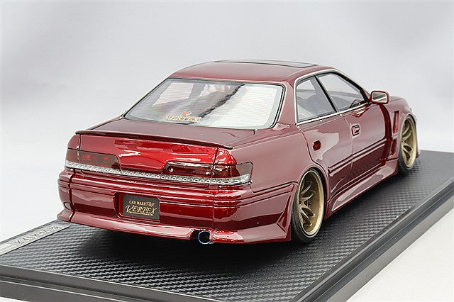 Carica immagine in Galleria Viewer, Ignition Model 1/18 VERTEX JZX100 Mark II Red Metallic w/ WORK Emotion Type 18-inch Wheels (Bronze) IG3577
