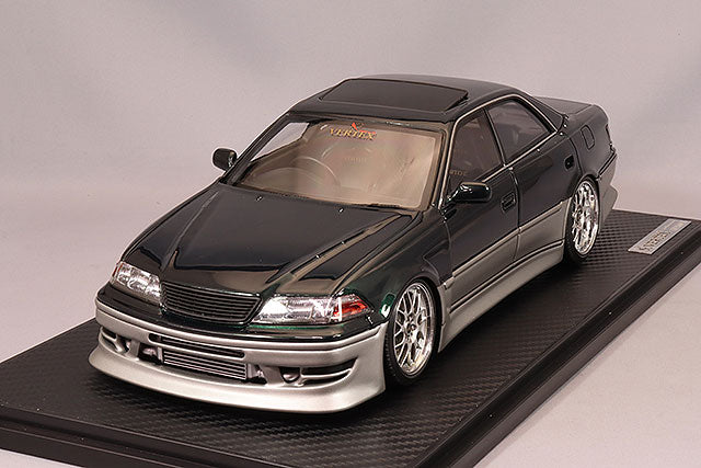 Ignition Model 1/18 VERTEX JZX100 Mark II Dark Green Metallic/Gunmetallic IG3582