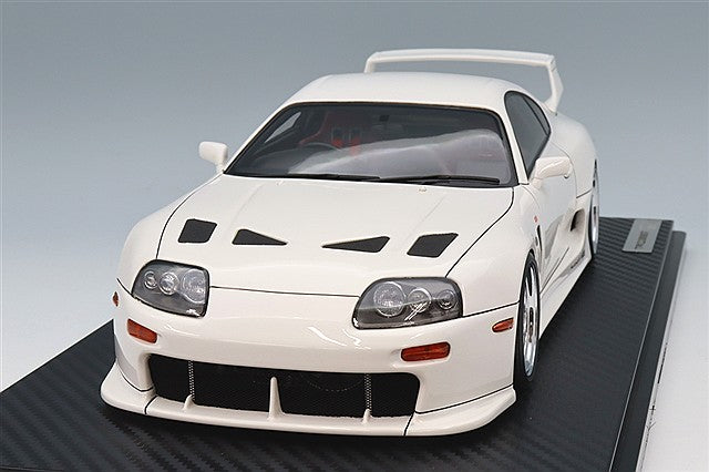 Ignition Model 1/18 Toyota Supra (A80) TRD 3000GT White w/ BBS LM Type 18-inch Wheels (Polished/Silver) IG3597