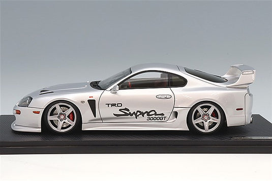 Ignition Model 1/18 Toyota Supra (A80) TRD 3000GT Silver w/ TRD T3 Type 18-inch Wheels (Polished/Silver) IG3600