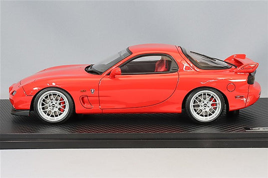 Ignition Model 1/18 Mazda RX-7 (FD3S) Spirit R Type A Red w/ BBS RG-R Type 17-inch Wheels (Silver) IG3605