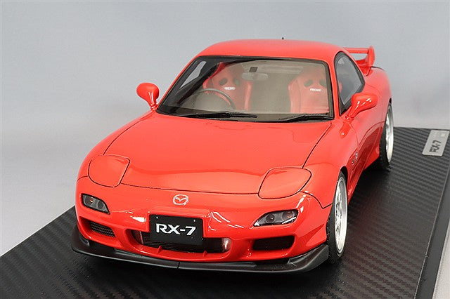 Ignition Model 1/18 Mazda RX-7 (FD3S) Spirit R Type A Red w/ BBS RG-R Type 17-inch Wheels (Silver) IG3605