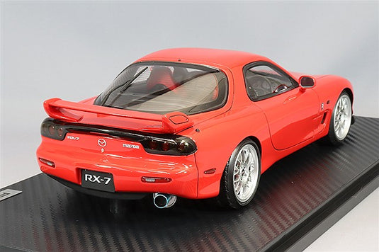 Ignition Model 1/18 Mazda RX-7 (FD3S) Spirit R Type A Red w/ BBS RG-R Type 17-inch Wheels (Silver) IG3605