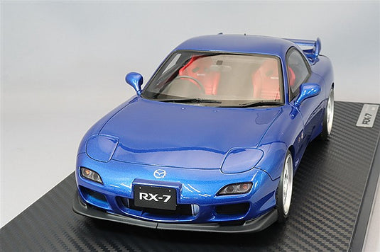 Ignition Model 1/18 Mazda RX-7 (FD3S) Spirit R Type A Blue Metallic w/ BBS RG-R Type 17-inch Wheels (Silver) IG3607
