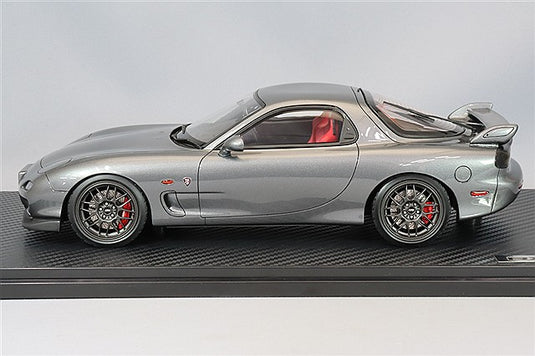 Ignition Model 1/18 Mazda RX-7 (FD3S) Spirit R Type A Gray Metallic w/ BBS RG-R Type 17-inch Wheels (Gunmetallic) IG3608