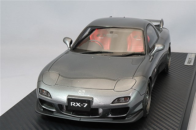 Ignition Model 1/18 Mazda RX-7 (FD3S) Spirit R Type A Gray Metallic w/ BBS RG-R Type 17-inch Wheels (Gunmetallic) IG3608