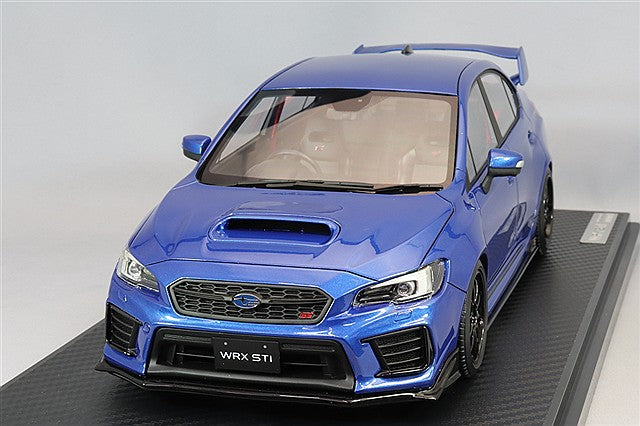 Ignition Model 1/18 Subaru WRX (CBA-VAB) STI Blue Metallic w/ CE28 Type 17-inch Wheels (Black) IG3610