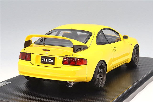 Carica immagine in Galleria Viewer, Ignition Model 1/18 Toyota Celica GT-FOUR (ST205) Yellow w/ OZ Chrono Type 17-inch Wheels (Gunmetallic) IG3680
