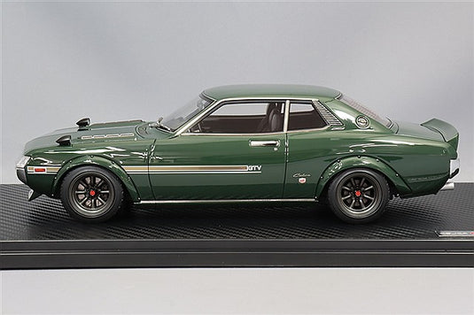 Ignition Model 1/18 Toyota Celica 1600 GTV (TA22) Green w/ RS Watanabe 14-inch Wheels (Gunmetallic) IG3685