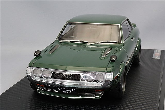 Ignition Model 1/18 Toyota Celica 1600 GTV (TA22) Green w/ RS Watanabe 14-inch Wheels (Gunmetallic) IG3685