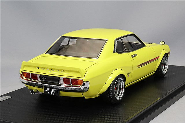 Carica immagine in Galleria Viewer, Ignition Model 1/18 Toyota Celica 1600 GTV (TA22) Yellow w/ RS Watanabe 14-inch Wheels (Polished/Gunmetallic) IG3688
