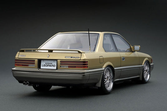 Ignition Model 1/18 Nissan Leopard 3.0 Ultima (F31) Gold/Silver w/ BBS LM Type 17-inch Wheels (Polished & Silver) IG3699