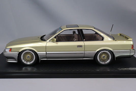 Ignition Model 1/18 Nissan Leopard 3.0 Ultima (F31) Gold/Silver w/ BBS RS Type 17-inch Wheels IG3700