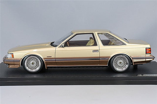 Ignition Model 1/18 Toyota Soarer 2800GT Extra (Z10) Gold/Brown w/ BBS RS Type 17-inch Wheels (Polished/Silver) IG3702