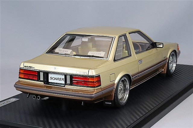 Carica immagine in Galleria Viewer, Ignition Model 1/18 Toyota Soarer 2800GT Extra (Z10) Gold/Brown w/ BBS RS Type 17-inch Wheels (Polished/Silver) IG3702
