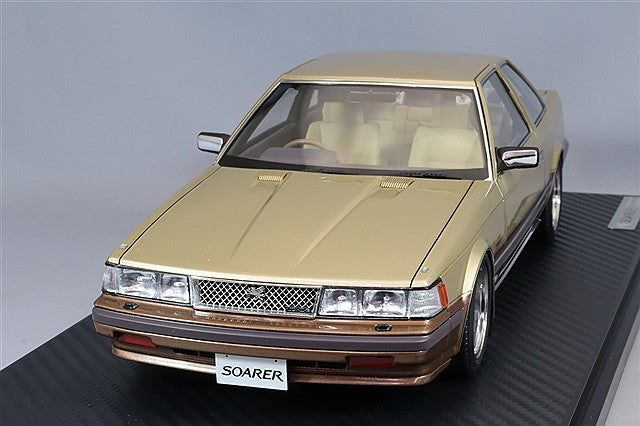 Carica immagine in Galleria Viewer, Ignition Model 1/18 Toyota Soarer 2800GT Extra (Z10) Gold/Brown w/ BBS RS Type 17-inch Wheels (Polished/Silver) IG3702
