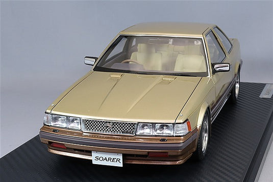 Ignition Model 1/18 Toyota Soarer 2800GT Extra (Z10) Gold/Brown w/ BBS RS Type 17-inch Wheels (Polished/Silver) IG3702