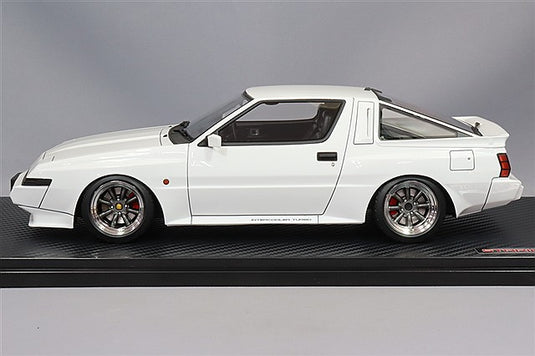 Ignition Model 1/18 Mitsubishi Starion 2600 GSR-VR (E-A187A) White w/ RS Watanabe 16-inch Wheels (Polished/Gunmetallic) IG3707