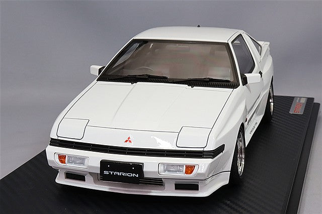Ignition Model 1/18 Mitsubishi Starion 2600 GSR-VR (E-A187A) White w/ RS Watanabe 16-inch Wheels (Polished/Gunmetallic) IG3707