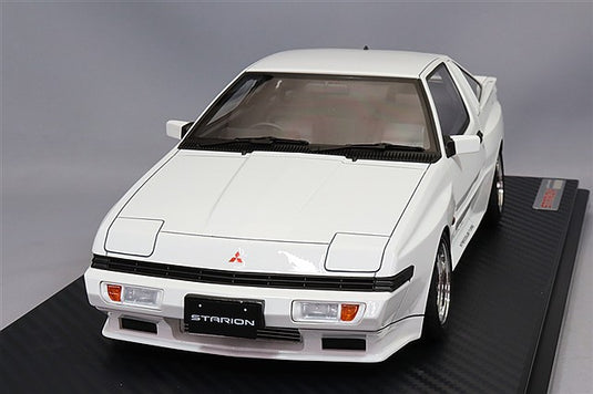 Ignition Model 1/18 Mitsubishi Starion 2600 GSR-VR (E-A187A) White w/ RS Watanabe 16-inch Wheels (Polished/Gunmetallic) IG3707