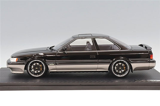 Ignition Model 1/18 Nissan Leopard Ultima V30 Twin Cam Turbo (F31) Black/Silver w/ BBS RG-R Type 17-inch Wheels (Polished/Black) IG3818