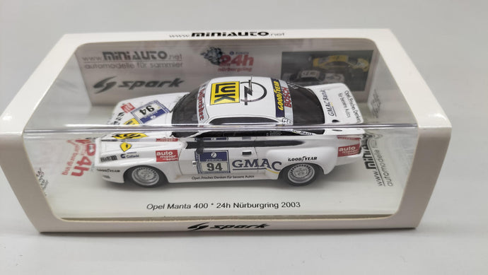 SPARK OPEL MANTA 400 2003 1/43 Scale Diecast Car– Used