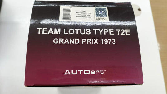 AUTOart TEAM LOTUS TYPE 72E 1973 1/18 Diecast Car– Used