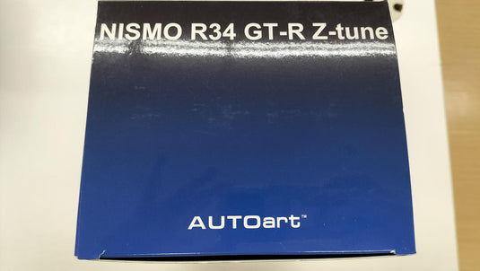 AUTOart Nismo R34 GT-R Z-TUNE Bayside Blue 1/18 Diecast Car– Used
