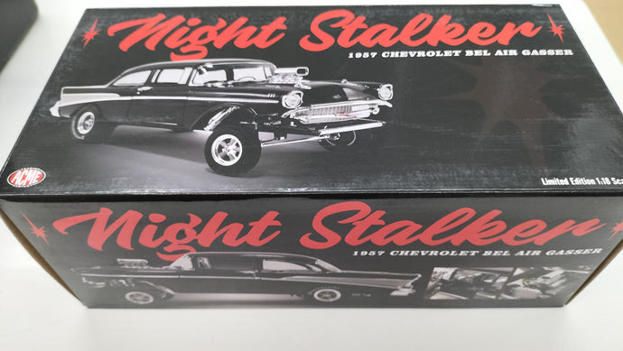 ACME 1957 BEL AIR GASSERS NIGHT STALKER 1/18 Diecast Car– Used