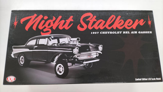 ACME 1957 BEL AIR GASSERS NIGHT STALKER 1/18 Diecast Car– Used