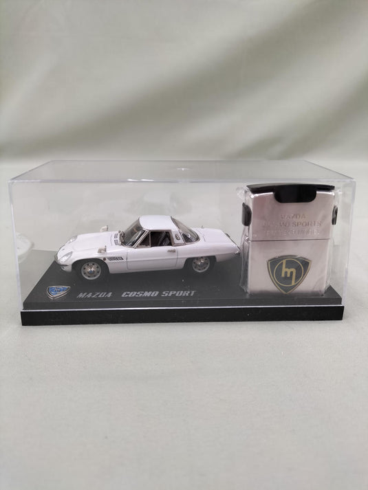Fukashiro Model Car & Zippo Lighter Set Cosmo Sport 1/43 Scale– Used